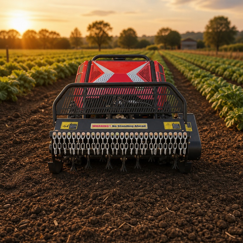 Multifunctional Tracked Remote Control Tiller