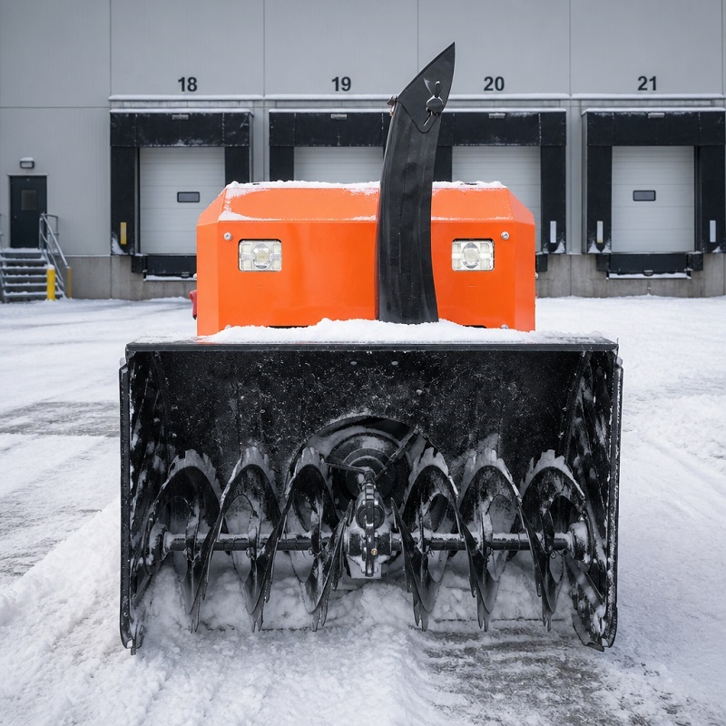 Remote-Controlled Tracked Snow Blower & Snow Plow