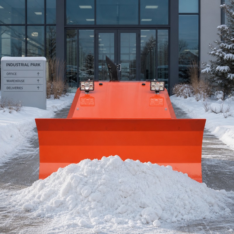 Remote-Controlled Tracked Snow Blower & Snow Plow