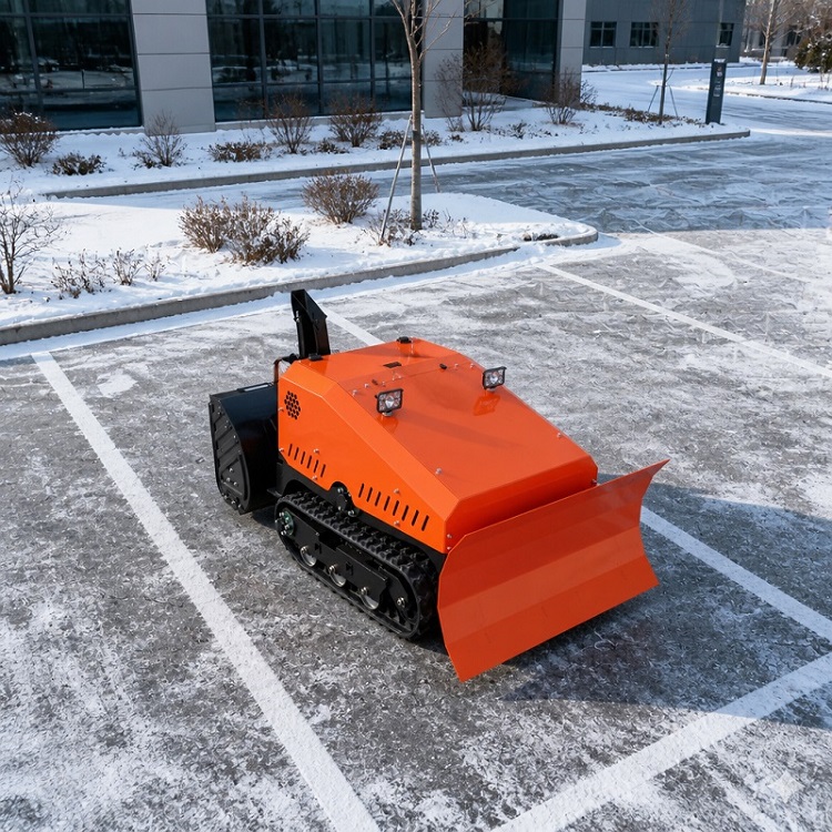 Remote-Controlled Tracked Snow Blower & Snow Plow