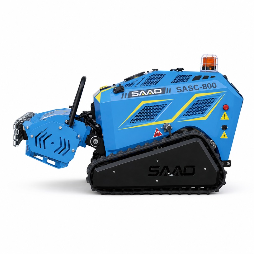 remote-controlled flail mower