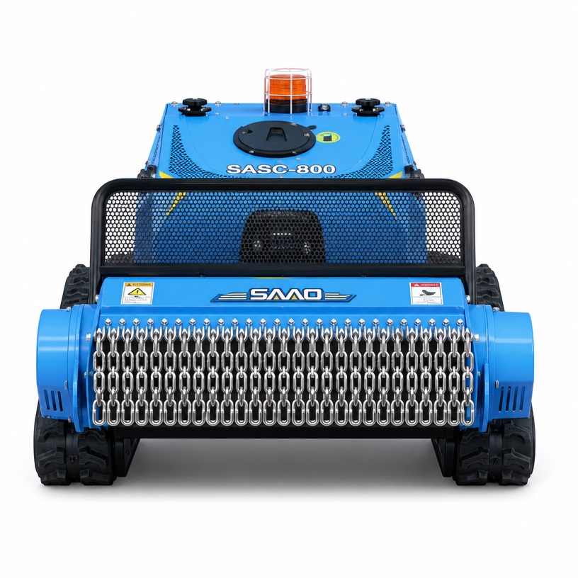 remote-controlled flail mower