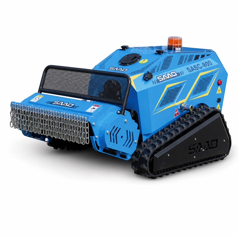 remote-controlled flail mower