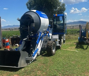 Self-Loading Concrete Mixer