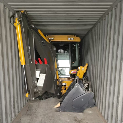 SAAO WZ388 Backhoe Loader in Rural Road Maintenance, Mexico