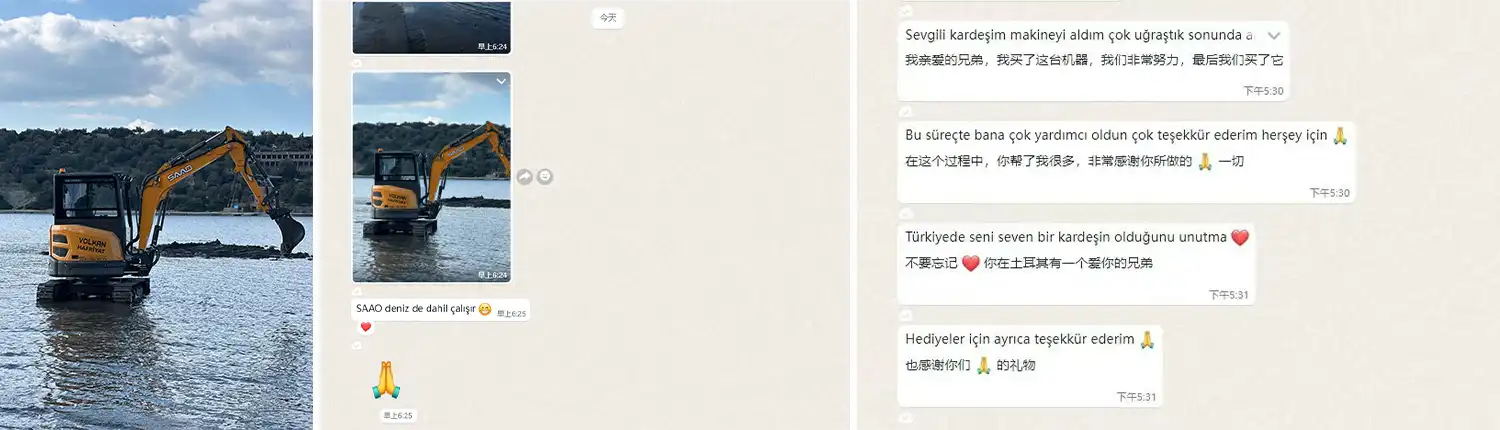 Turkey | SAAO Excavator Solutions Empowering Coastal Engineering & Agricultural Transformation