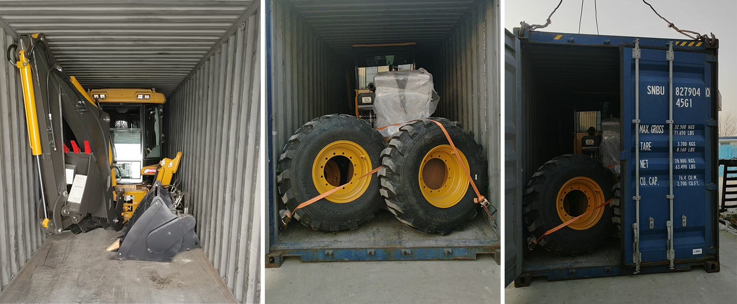 SAAO WZ388 Backhoe Loader in Rural Road Maintenance, Mexico